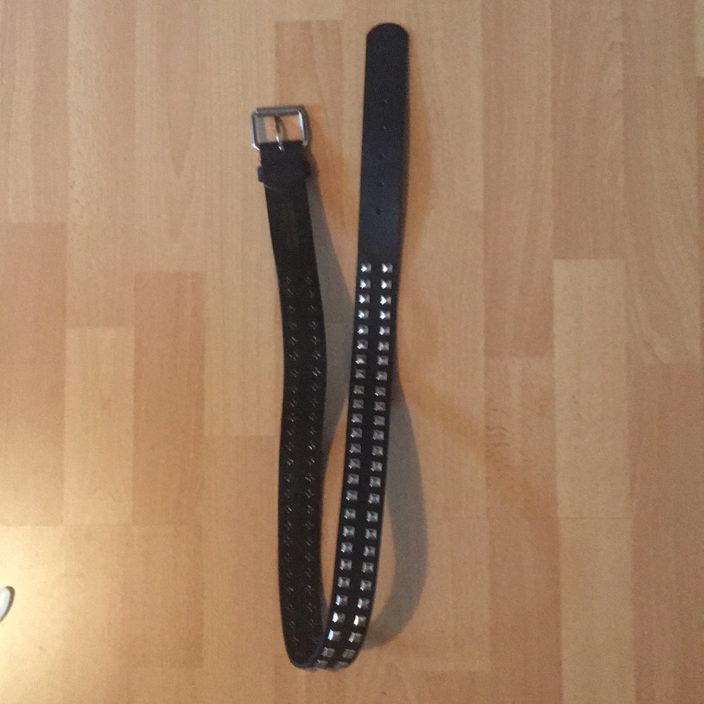 Black studded belt